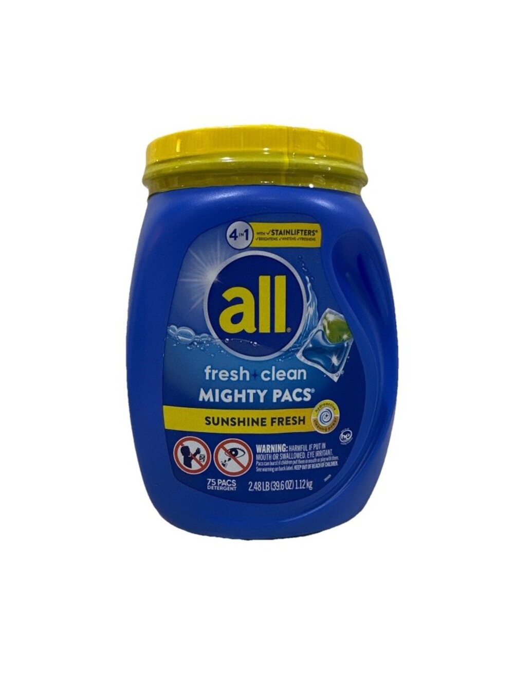 All Fresh Clean Mighty PACs Sunshine Fresh 75ct